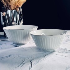 Set of salad bowls Lenardi Marzipan Grey, D = 18 cm, 6 pcs