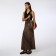 Women's bag on magnet Textura, average size, brown color