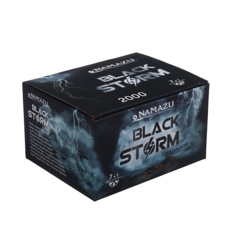 Coil of b/in Namazu Black Storm BST2000, 7 + 1 bearing, 5.1: 1, metal spool + spare graphite-4