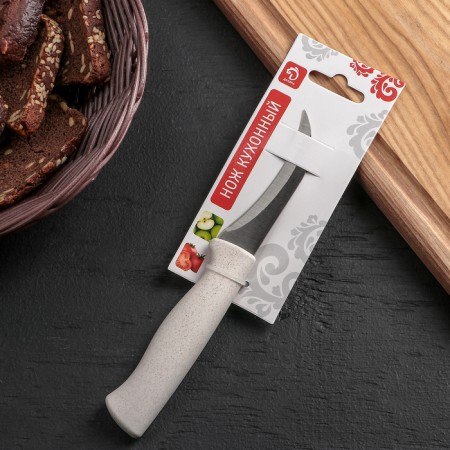 Knife for cleaning vegetables "Ringo", blade 7.5 cm, color mix-2