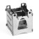 Tourist-Master stove "Master K." Black metal, 9 x 9 x 10 cm