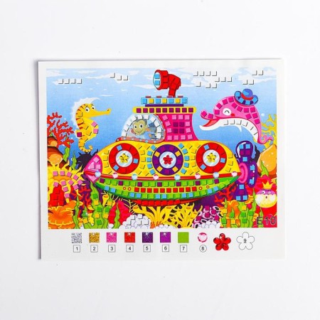 Mosaic System "submarine" sparkles, rhinestones-2