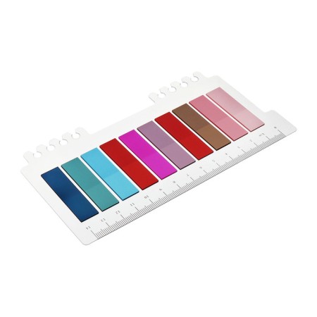 Block-filling with sticky edge plastic 20l x 10 colors pastel, 12mm x 45mm