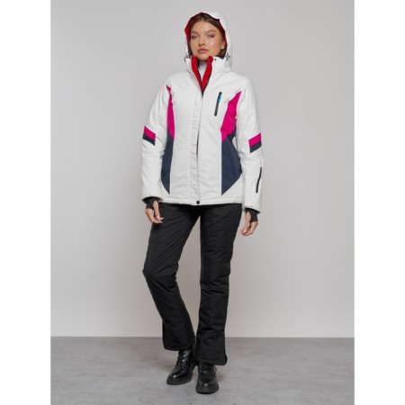 Ski jacket women's winter, size 42, white color-15