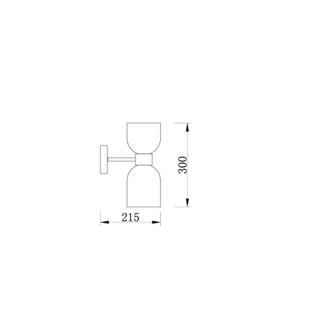 Wall lamp 60W, 2HE27, 29x15 cm, chrome-4