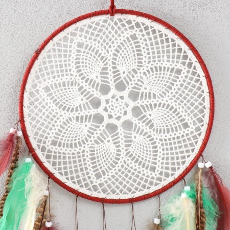Dreams "Lace Flower" green-brown 24x45 cm-1