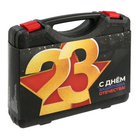A set of tools in the case of Tundra "February 23", in gift packaging, 15 items-1