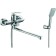 Bath mixer Rush Palm PL2530-51, single-leaf, long spout, shower set, chrome