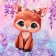 Children's Bag "Olenenok", 35 × 30 cm, purple color