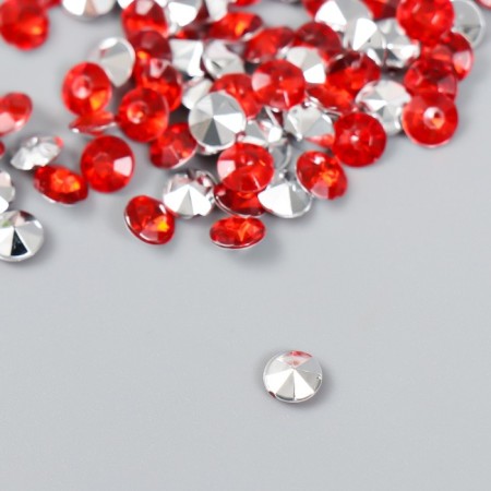 Decor for creativity in the bottle "Rhinas. Red" set 250 pcs d = 0.6 cm 4x3x3 cm-2