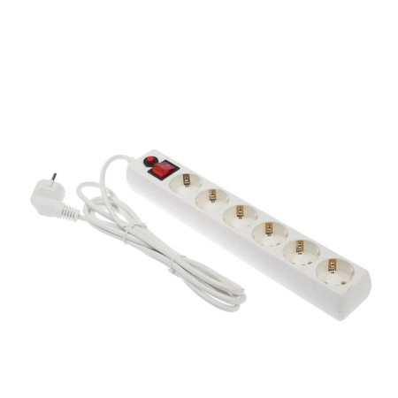 Network filter "Garrison", 6 outlets, 3 m, 10 A, 2200 watts, with salary, white
