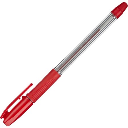 Ballpoint pen Pilot BPS-GP, rubber emphasis, 0.7mm, oil base, red rod-2