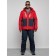 Ski costume men's winter, size 48, red color