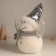 Decor "Snowman in a silver cap" 24x14x32 cm