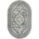 Oval Kardolen Marmaris carpet, size 192x290 cm, color Cream/Gry