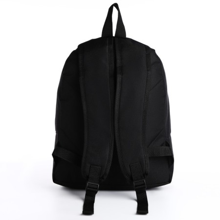 School youth backpack, lightning department, external pocket, black/orange color-8
