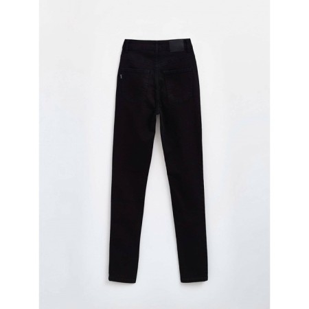Women's jeans with a high landing CONTE ELEGANT SKINNY, size S, color Washed Black-6