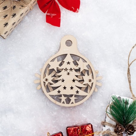 Designer Wooden-Antistress Drovo "Christmas tree toy"