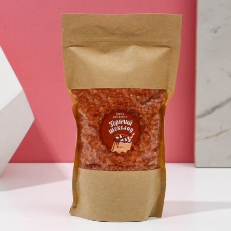 Bath salt, 300 g, aroma of hot chocolate, pure happiness-2