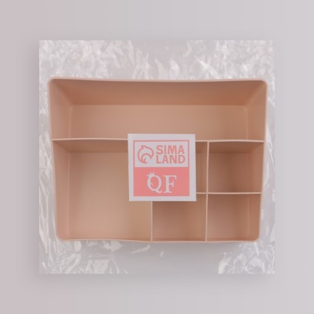 Organizer for storing manicure/cosmetic supplies, 6 sections, 22 × 16.1 × 11 cm, color mix-6
