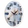 Watching clock, interior "orchid in water", D-30 cm, silent