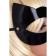 Mask "Cat", varnished skin, black