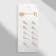Classes 5 pairs "Assorted" Bunny, white color in gold