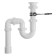Siphon for washing Orio RS-4108, 1 1/2 "x40 mm, round funnel d = 70 mm, with a pipe 40x40/50 mm