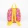 Baby backpack on lightning, external pocket, pink color