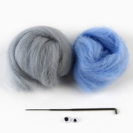 Set for creativity. Wool toy "Bear"-4