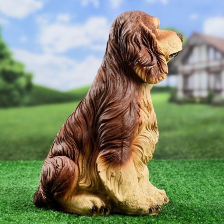 Garden figure "dog spaniel" red "red, 35x25cm-2
