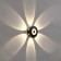 Facade lamp “Iskra”, FSD-053, 8 W, 3000k, 6 rays, IP65, 220 V, plastic, black