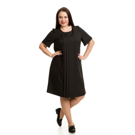 Female dress, size 52, black color-2