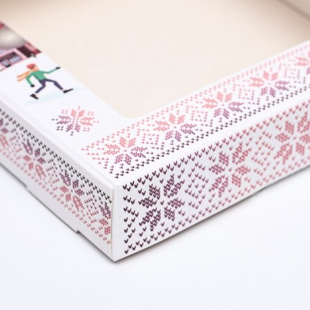The self -assembled box "Happy Winter", 16 x 16 x 3 cm, 1 pc.-3