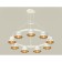 Suspended Ambrella Light, XR92031702, GX53 LED 12 W, white sand, yellow gold, transparent