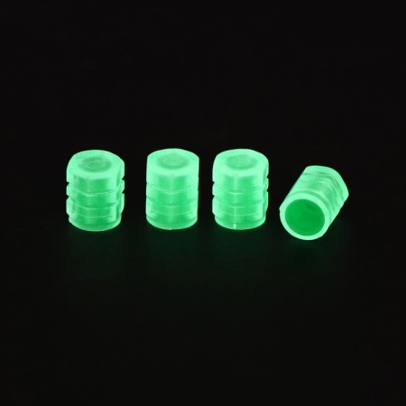 Torso valve cap, luminous, set 4 pcs, green-1