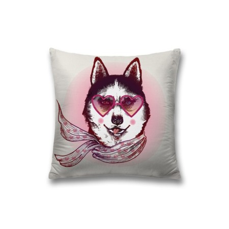 Pillowess decorative "Stylish dog", on a zipper, size 45x45 cm