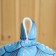 A cap for a bath with a print "Water Dragon", blue, polyester felt