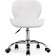 Computer chair Trizor Metal/Eco -leather, Chrome/White 53x53x69 cm