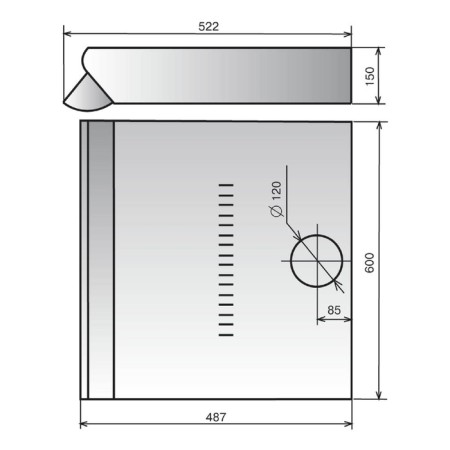 Extra Elikor Davoline 60p-290-p3l, flat, 290 m3/h, 3 speeds, 60 cm, white-1
