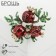 Brooch "Pomegranate", red-green color in gold