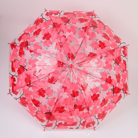 Umbrella - semi -automatic cane "leaf fall", 8 knitting needles, r = 45 cm, color mix-5