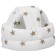 Anti -Manager hat - helmet for children, small stars, white color