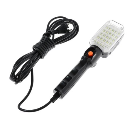 A portable LEAZon Lighting LED lamp with a switch of 12 W, 25LED, 5 m, black