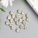 Crystal rhinestones in DACs/gold "Astra" 8mm, 20pcs/pack, transparent