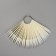 Palette for varnishes on a ring, 50 nails, style shape, ivory color