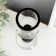 Glass of glass per 1 candle "Crystal ball" Black inserts 18.3x7x7 cm
