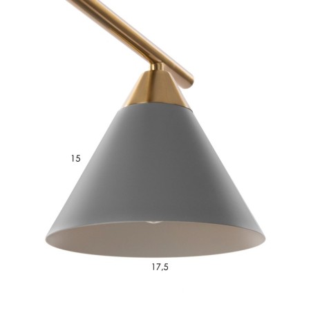 Caus "Flint" 8he27 40W gray 90x90x50cm-4