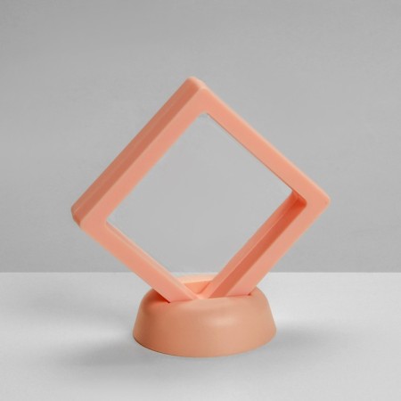 Romb decoration stand, 7 × 3 × 7 cm, pink color-2