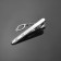 Clain clamp "Classic" transverse line, silver color